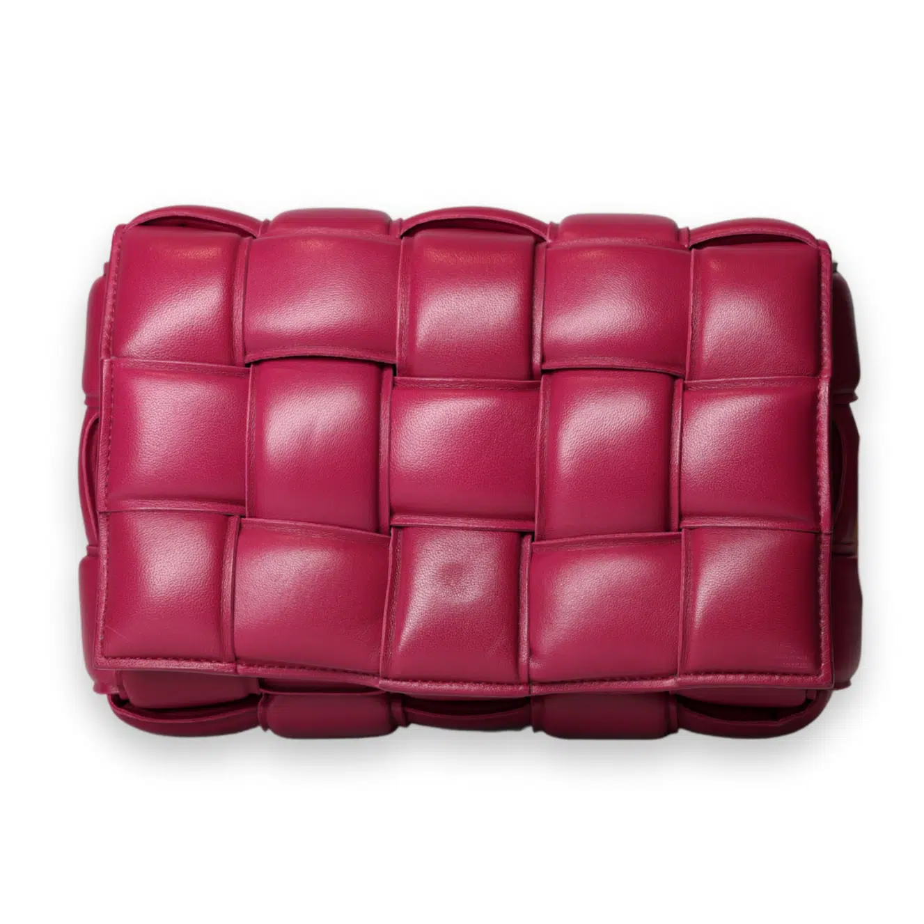 Bottega Veneta - Padded Intercciato Cassette Pink (Pre-Owned)