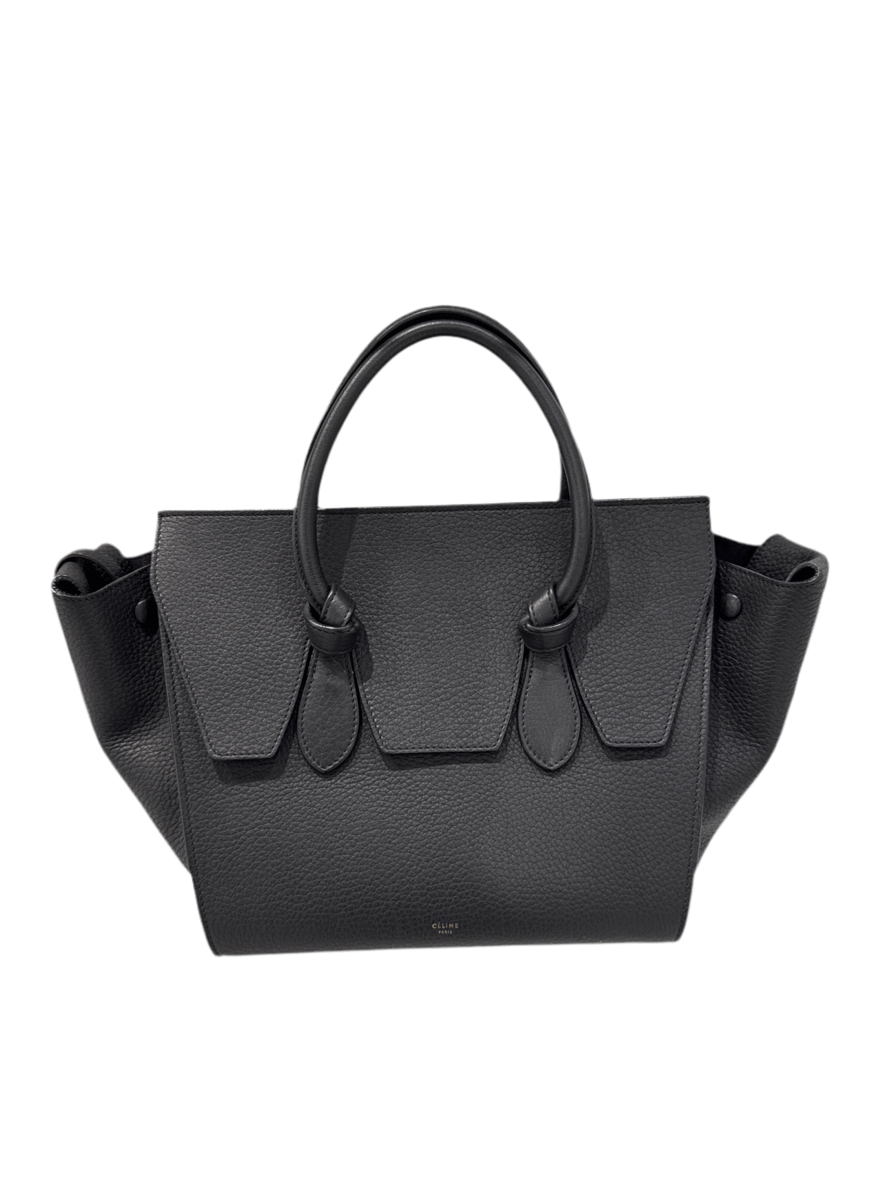 Celine Tie Knot Tote Black