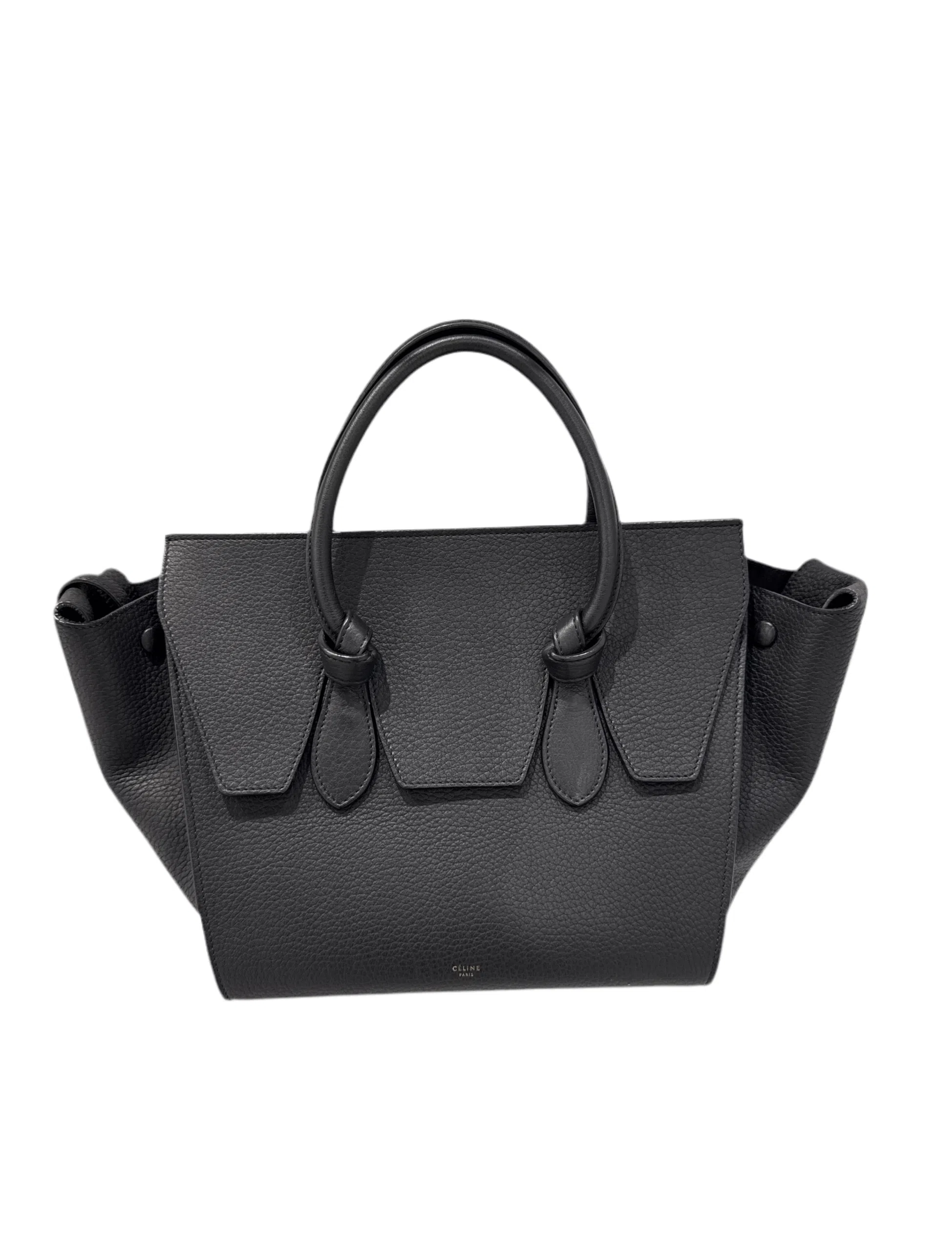 Celine Tie Knot Tote Black