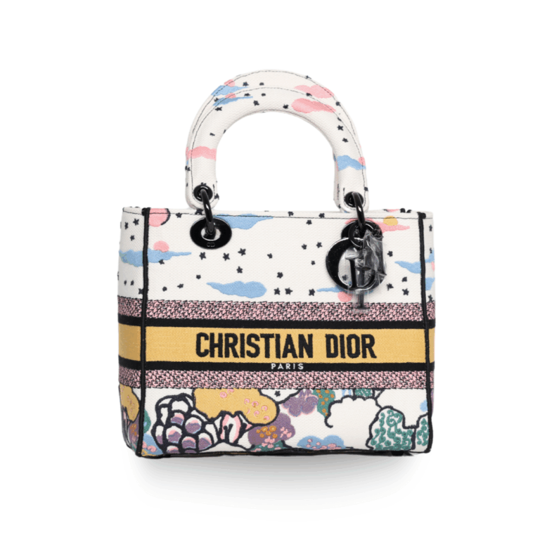 Dior – Canvas Ciel De Reve Small Lady Dior Latte Multicolor