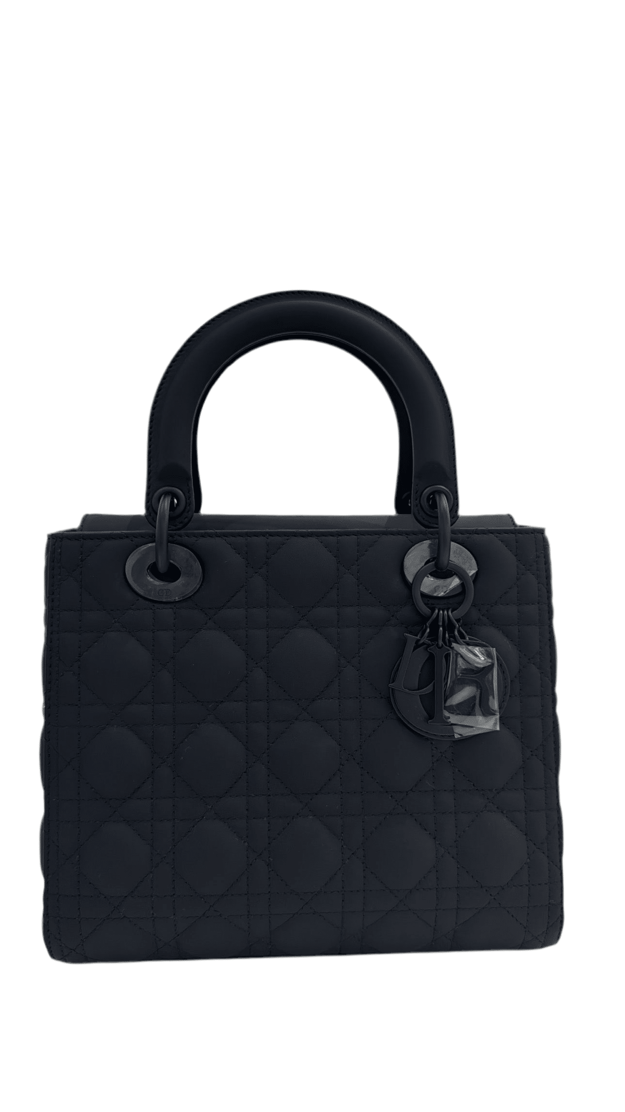 Dior - Medium Lady Dior Bag Black Ultramatte Cannage Calfskin