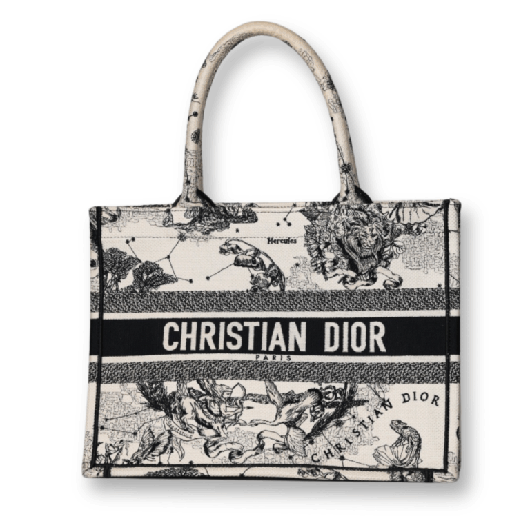 Dior - Medium Book Tote Black/White
