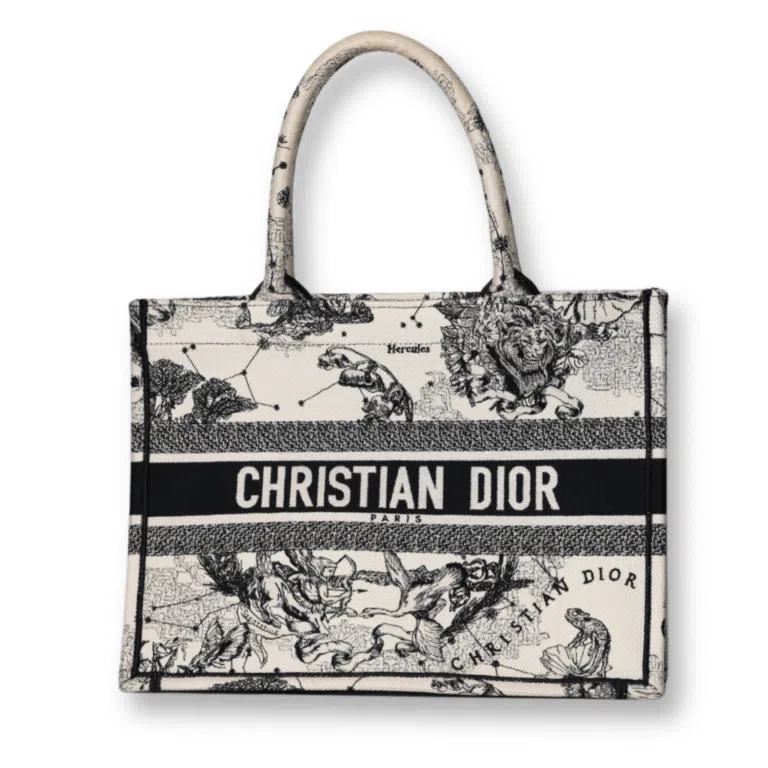 Dior - Medium Book Tote Black/White