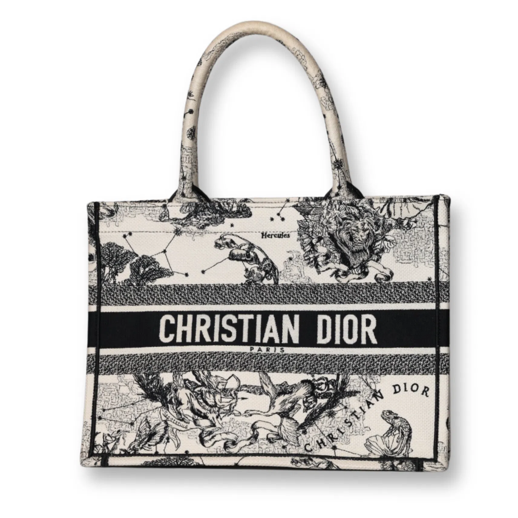 Dior - Medium Book Tote Black/White