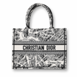 Dior - Medium Book Tote White/Black