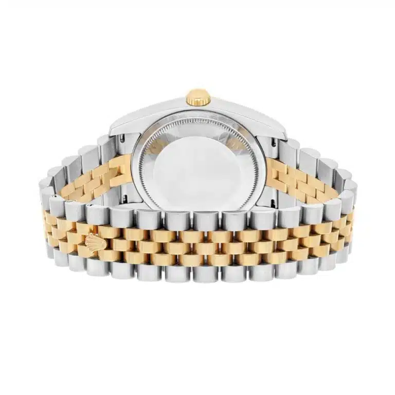 Rolex Datejust 116233 36mm Blue Stick Dial Fluted Bezel Two Tone Watch – image 4