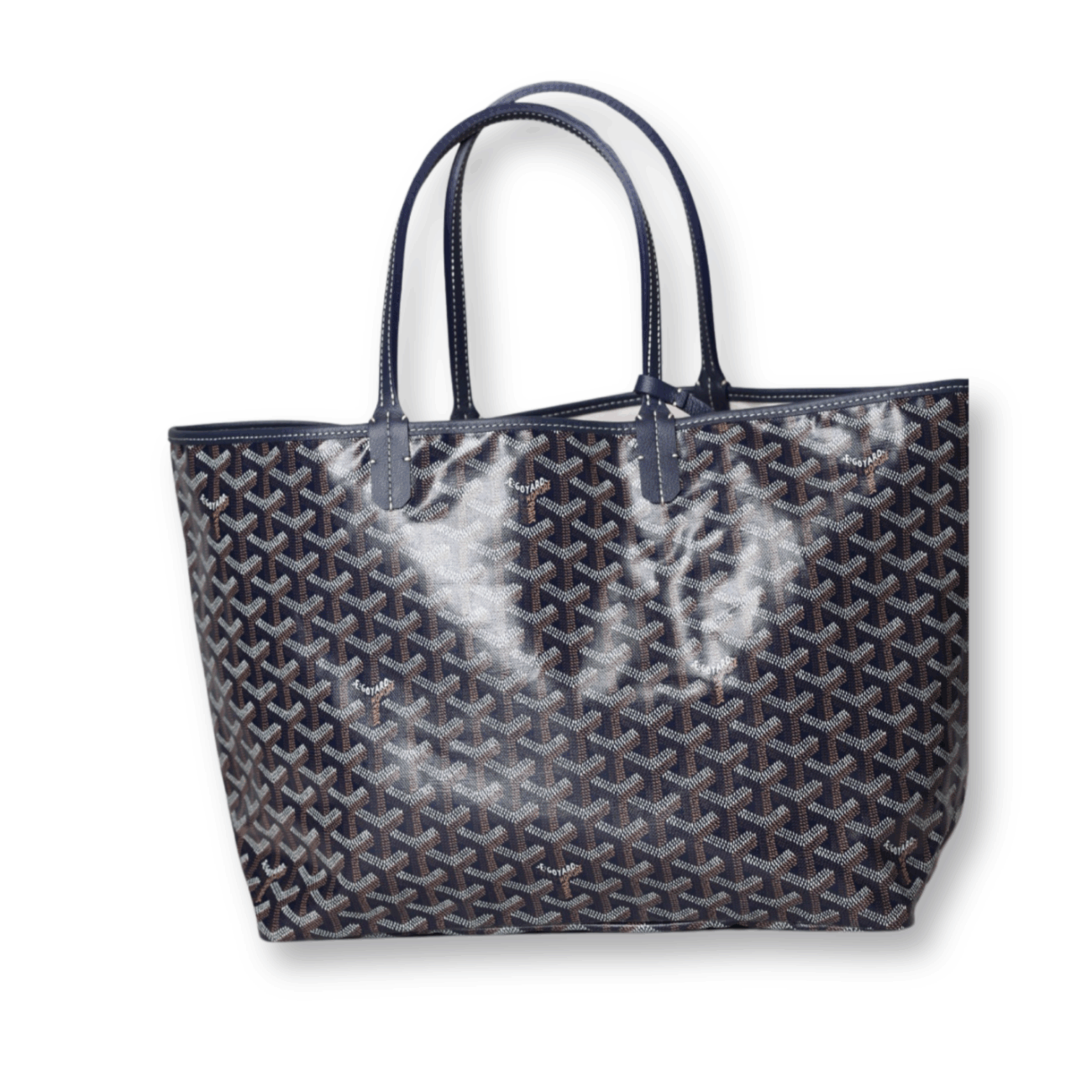 Goyard - St Louis PM Tote Goyardine Navy