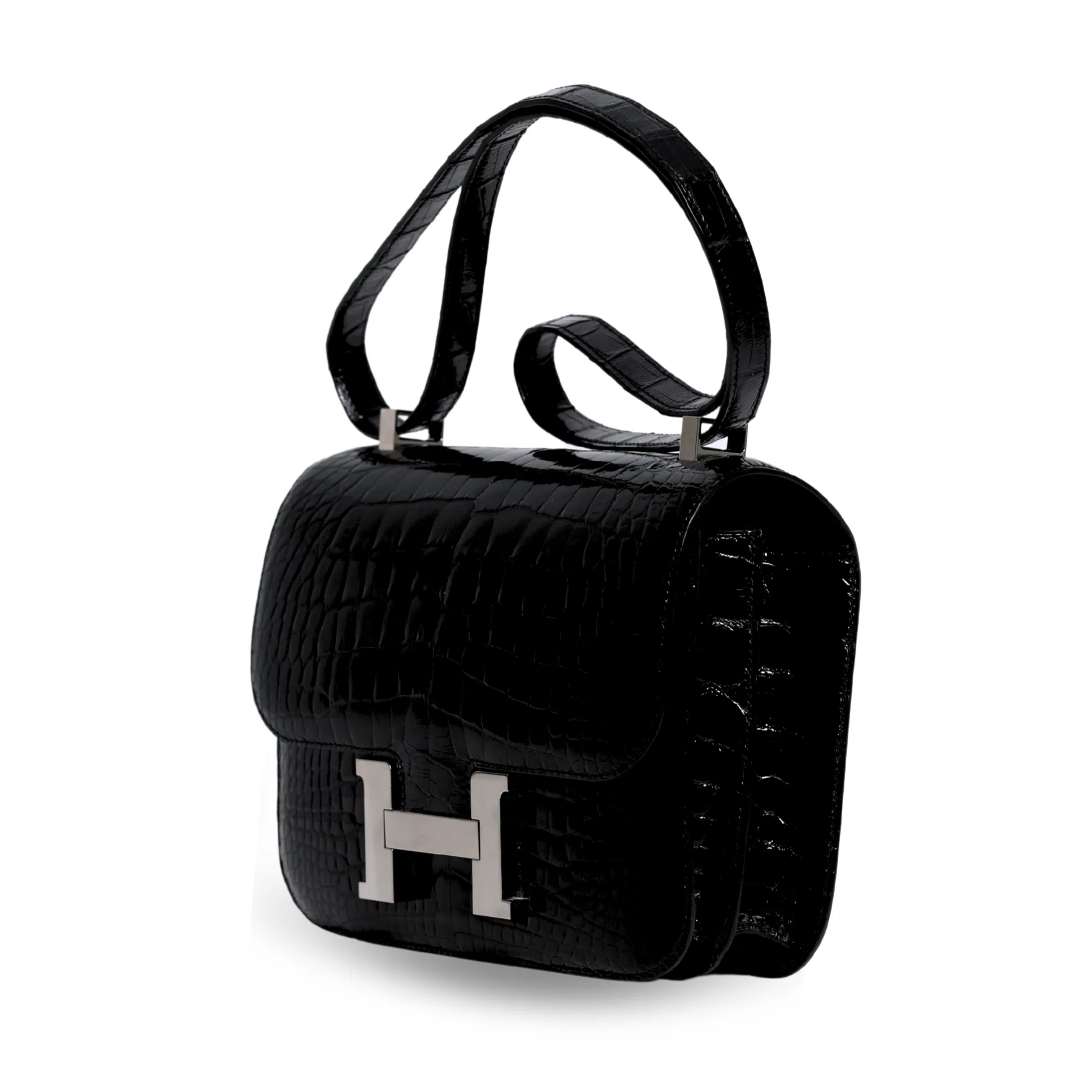 Hermes - Black American Alligator Constance III 24cm Bag (Pre-Owned)