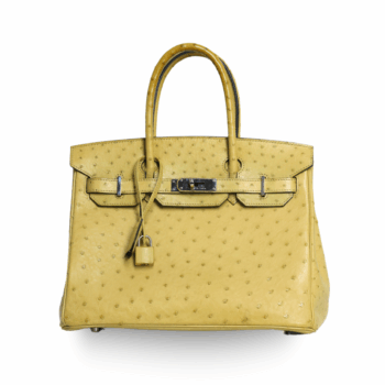 Hermes - Kiwi Ostrich Birkin 30cm Handbag Palladium Hardware
