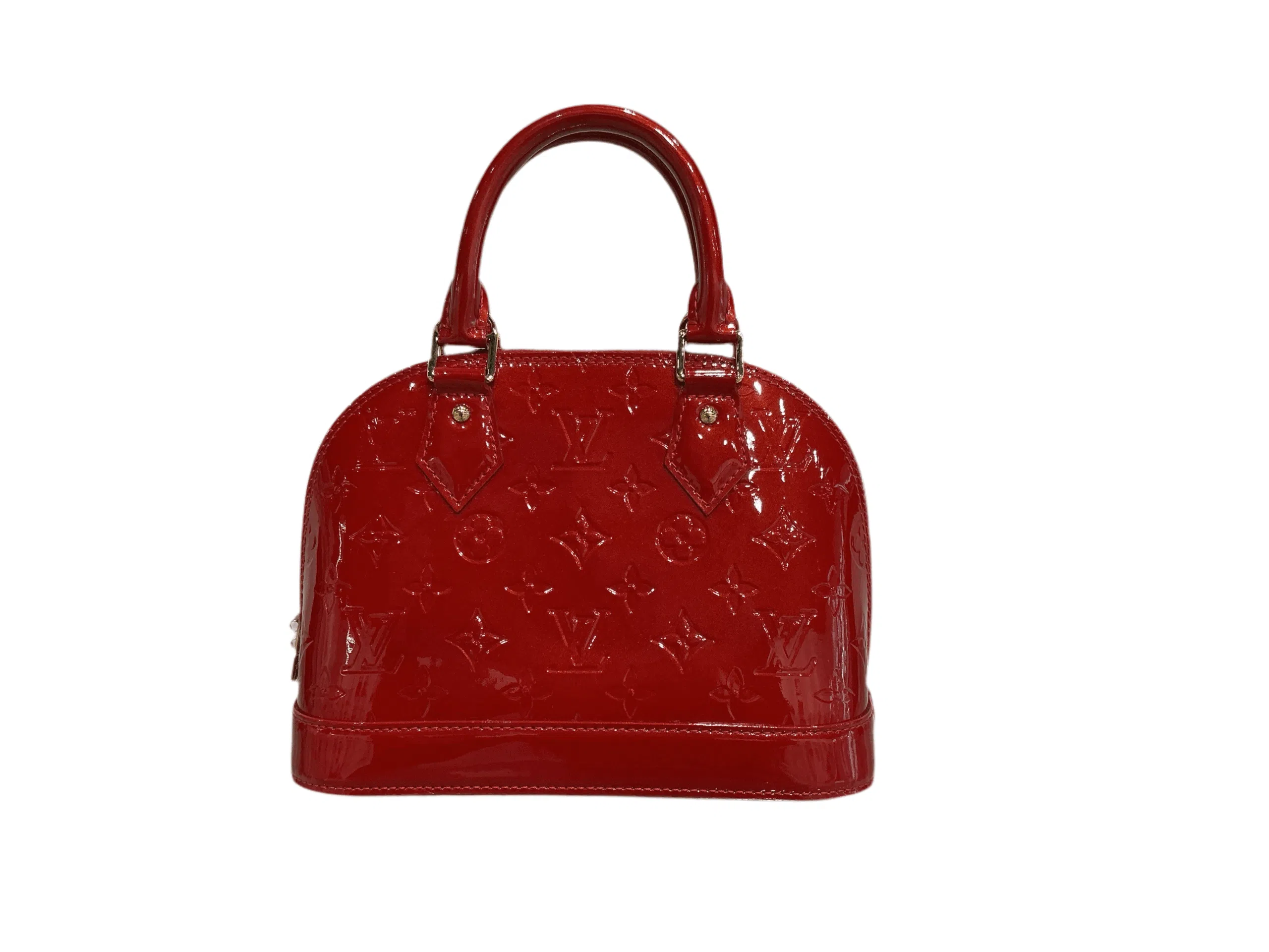 Louis Vuitton - Vernis Bright Red Metallic Alma BB - Watch My Diamonds