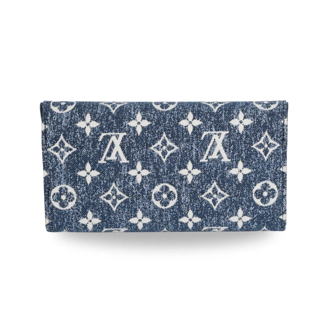 Louis Vuitton - Monogram Jacquard Denim Sarah Wallet Bleu