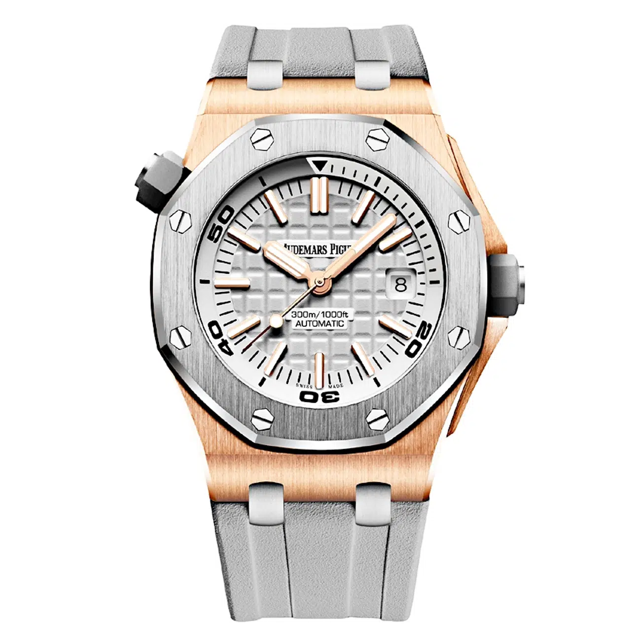 Audemars Piguet Royal Oak Offshore "Japan" 15711OI.OO.A006CA.01 Grey Dial Grey Rubber Strap Rose Gold Limited Edition
