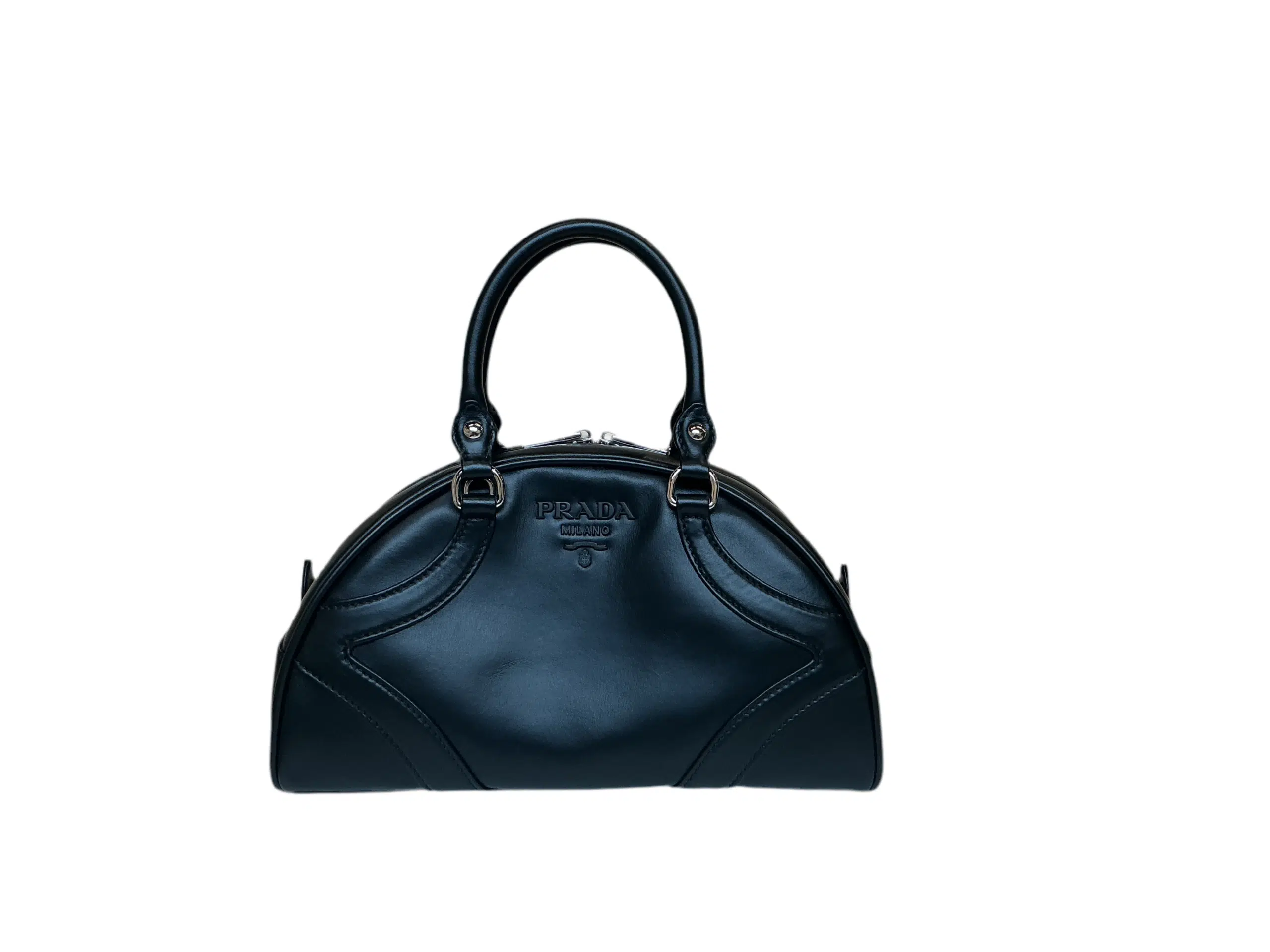 Prada Leather Bowling Bag