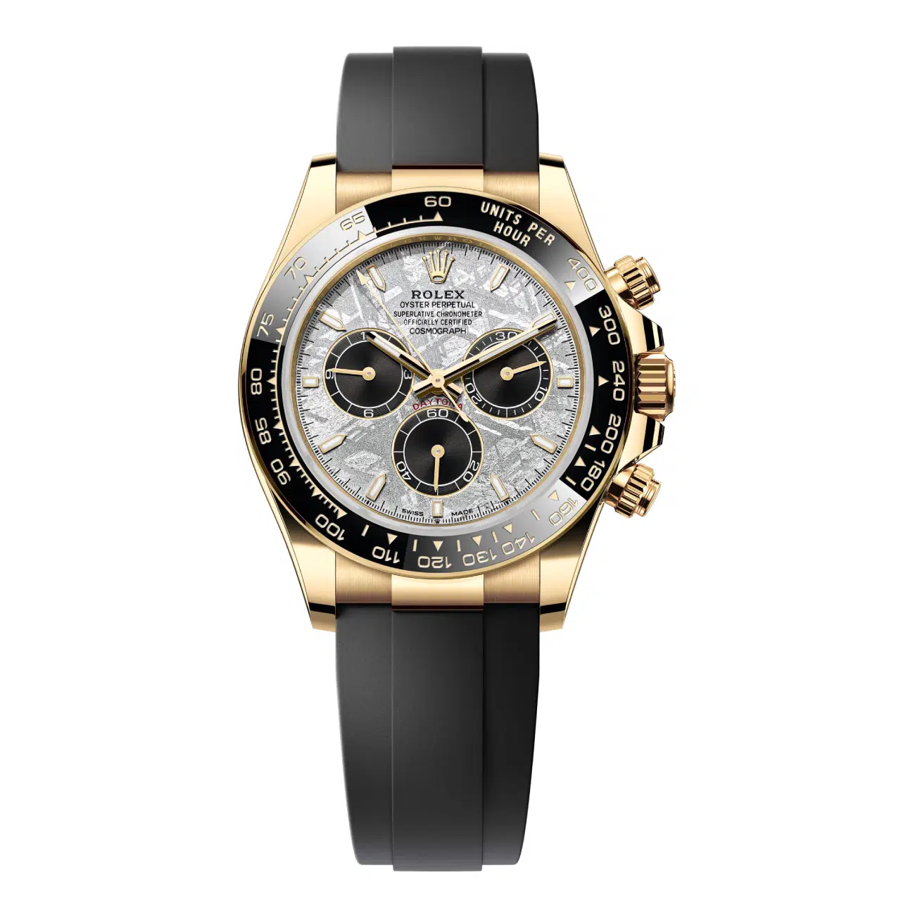Rolex Cosmograph Daytona 126518LN-0016 Yellow Gold Black Cerachrom Bezel Meteorite Dial Watch 2025