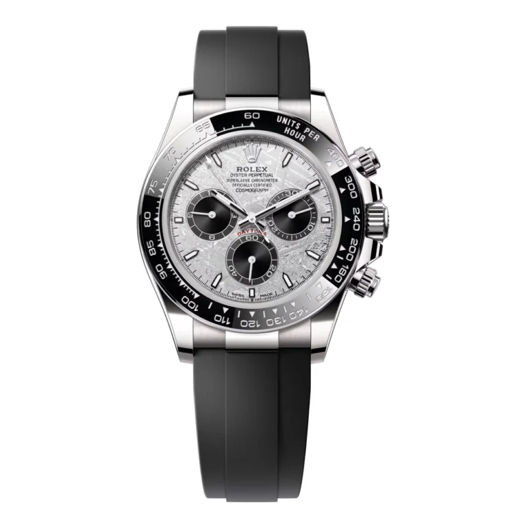 Rolex Cosmograph Daytona 126519LN-0007 meteorite dial Oysterflex white gold watch