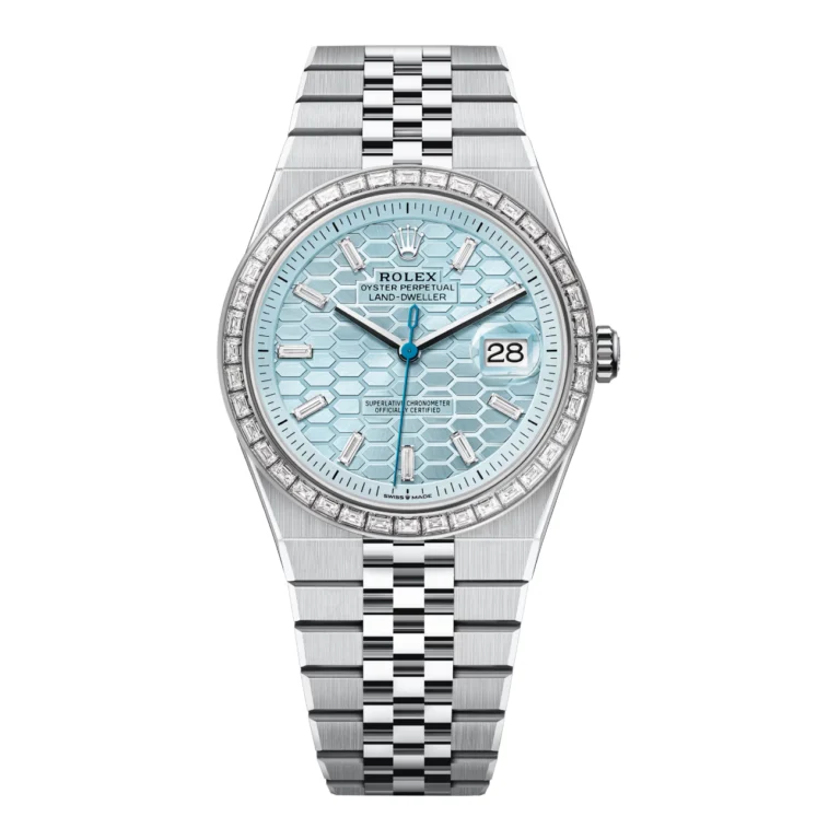 Rolex Land-Dweller 127386TBR-0001 Ice Blue Dial Flat Jubilee Bracelet