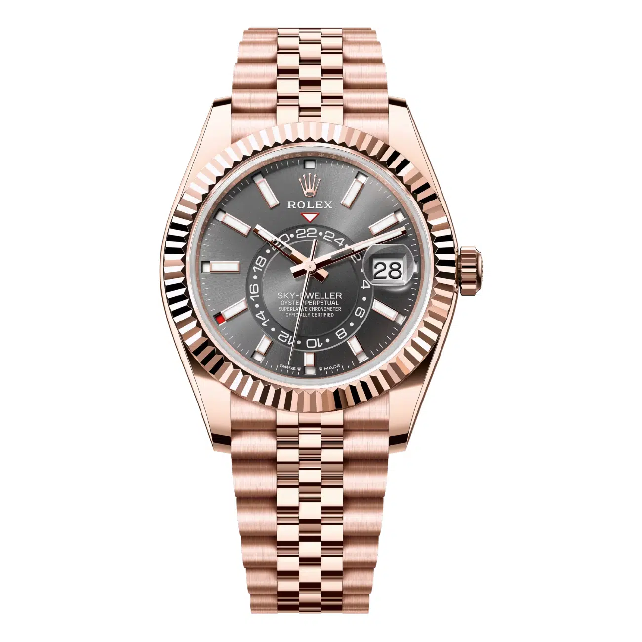 rolex-sky-dweller-336935-0008 Rolex Sky-Dweller 336935-0008 42mm Rose Gold Slate Index Dial Watch 2024