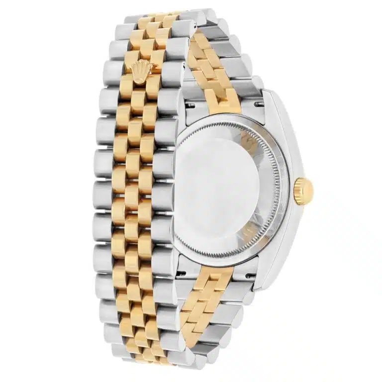 Rolex Datejust 116233 36mm Blue Stick Dial Fluted Bezel Two Tone Watch – image 3