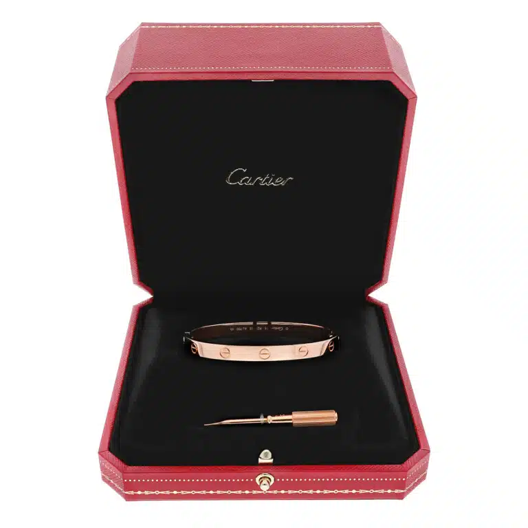 Cartier LOVE Bracelet Rose Gold Size 18 Complete with original box and papers - 2023 – image 2