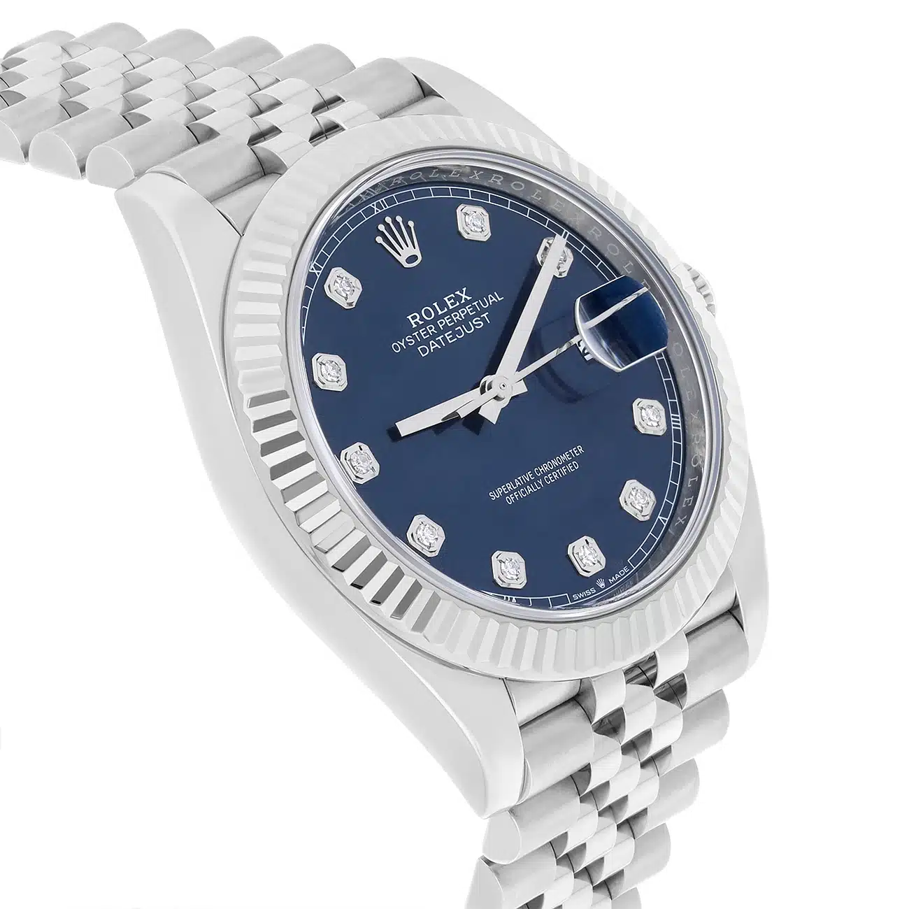 Rolex Datejust 126334-0016 Blue Diamond Dial Jubilee Bracelet Stainless Steel – image 4