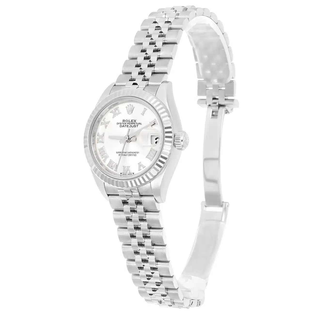 Rolex Lady Datejust 279174-0007 28mm Silver Roman Dial Jubilee Bracelet Stainless Steel Watch – image 7