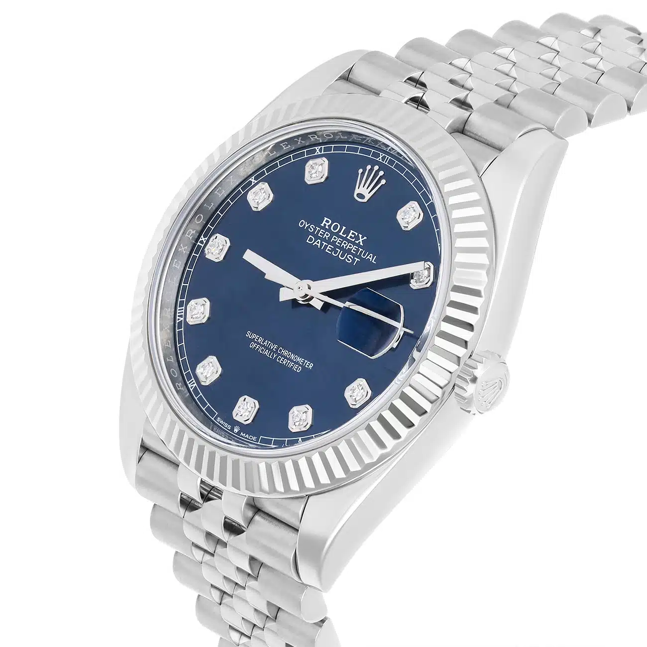Rolex Datejust 126334-0016 Blue Diamond Dial Jubilee Bracelet Stainless Steel – image 5