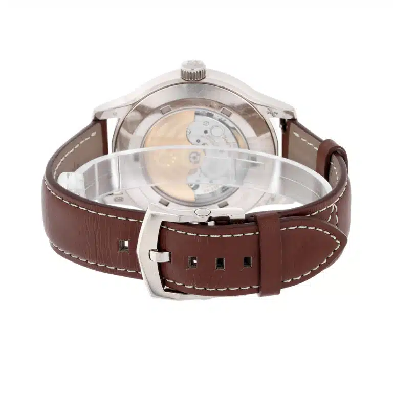 Patek Philippe Calatrava Travel Time 5524G-001 Blue Dial White Gold with Brown Leather Watch - 2022 – image 8