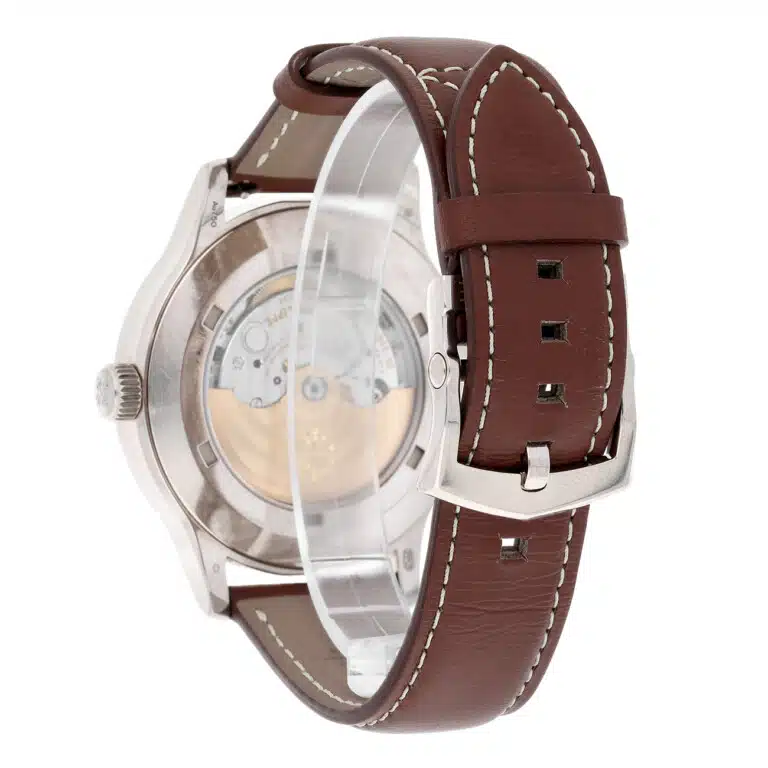 Patek Philippe Calatrava Travel Time 5524G-001 Blue Dial White Gold with Brown Leather Watch - 2022 – image 9