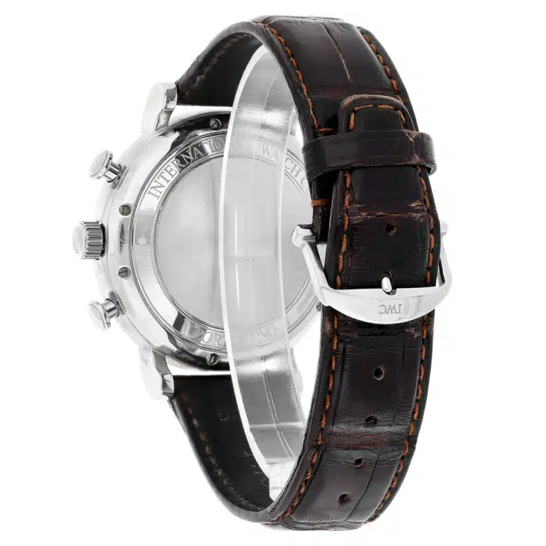 IWC Portofino Chronograph IW391027 42.00mm Silver Dial Leather Strap Stainless Steel Watch – image 7