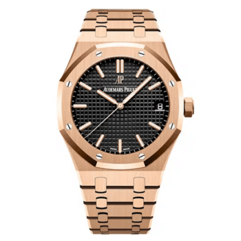 Audemars Piguet Royal Oak 15500OR.OO.1220OR.01 41mm Black Dial Rose Gold Watch