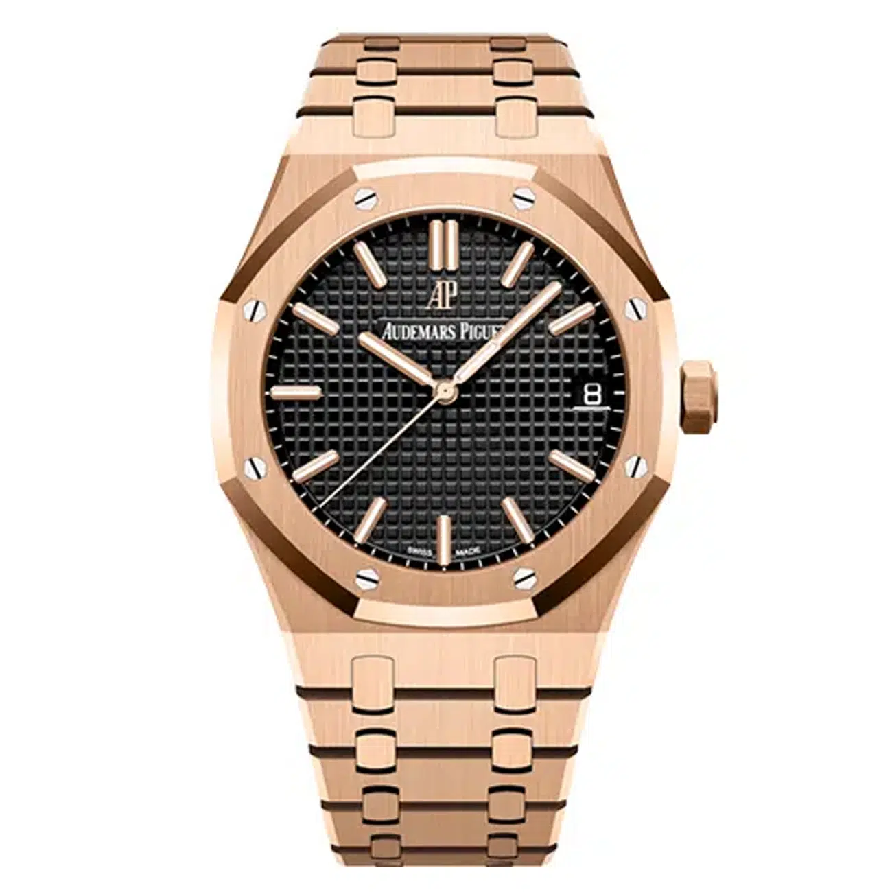 Audemars Piguet Royal Oak 15500OR.OO.1220OR.01 41mm Black Dial Rose Gold Watch