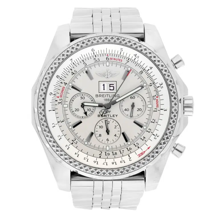 Breitling Bentley A44362 White Dial Stainless Steel Watch