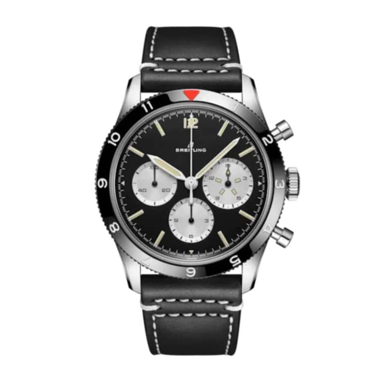 Breitling Classic AVI Re-edition AB09451A1B1X1 41mm Black Dial Bidirectional Rotating Bezel Stainless Steel with Black