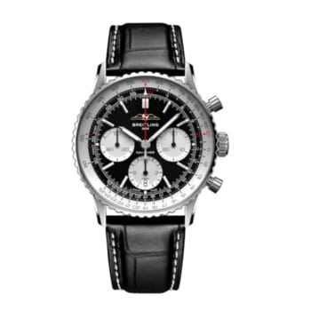 Breitling Navitimer B01 Chronograph AB0139211B1P1 41mm Black Dial Bidirectional Rotating Bezel Stainless Steel with Black