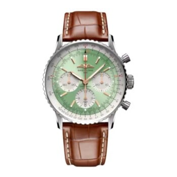 Breitling Super Navitimer B01 Chronograph AB0139211L1P1 41mm Mint Green Dial Bidirectional Rotating Bezel Stainless Steel