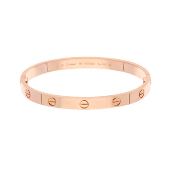 Cartier LOVE Bracelet Rose Gold Size 18 Complete with original box and papers - 2023