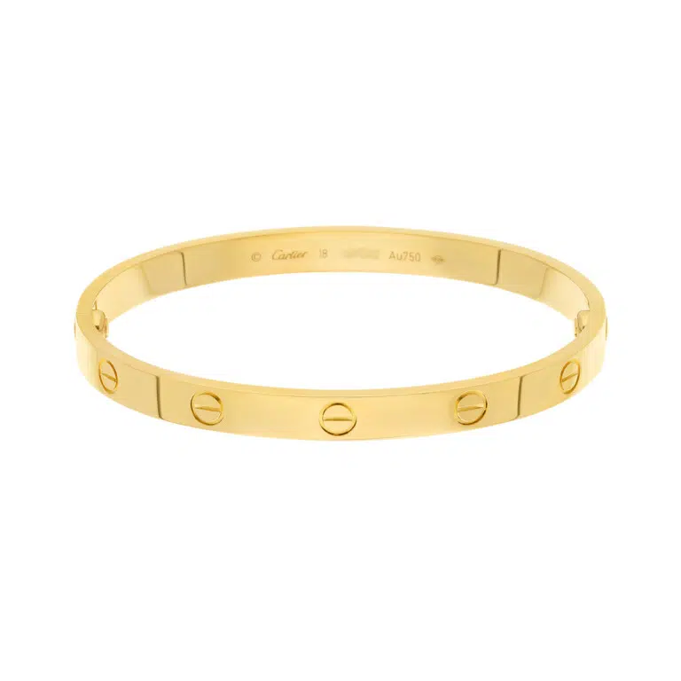 Cartier LOVE Bracelet Yellow Gold Size 18 Complete with original box and papers - 2013
