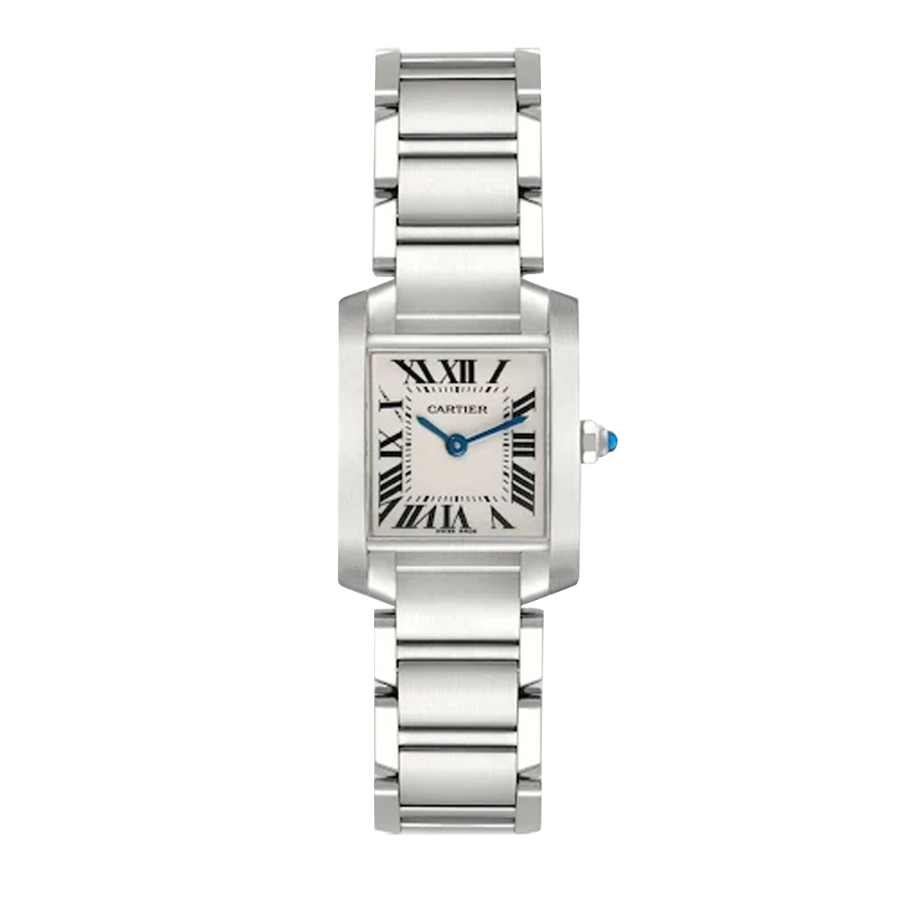 Cartier Tank Française W51008Q3 25mm Silver Dial Stainless Steel Dial Watch