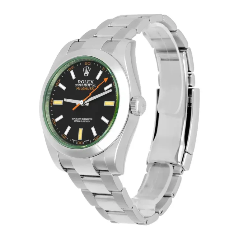 Rolex Milgauss 116400GV 40mm Stainless Steel Orange Hand Black Dial Watch - 2013 – image 4