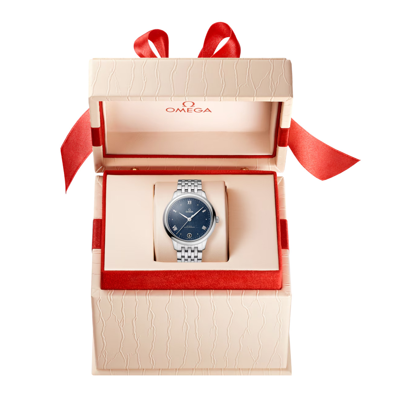 Omega De Ville Prestige 434.10.34.20.03.002 34mm Blue Dial Stainless Steel Watch - 2024