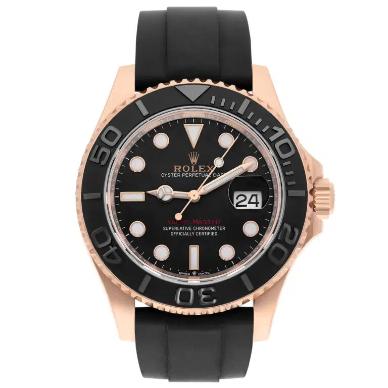 Rolex Yacht-Master 126655-0002 40mm Black Dial Black Oysterflex Strap Rose Gold Watch – image 2