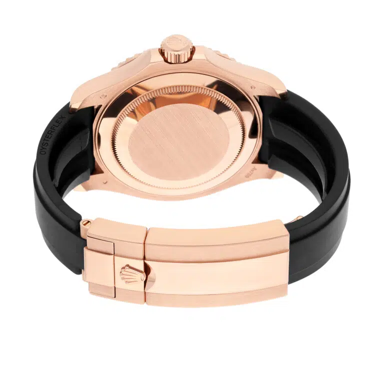 Rolex Yacht-Master 126655-0002 40mm Black Dial Black Oysterflex Strap Rose Gold Watch – image 8