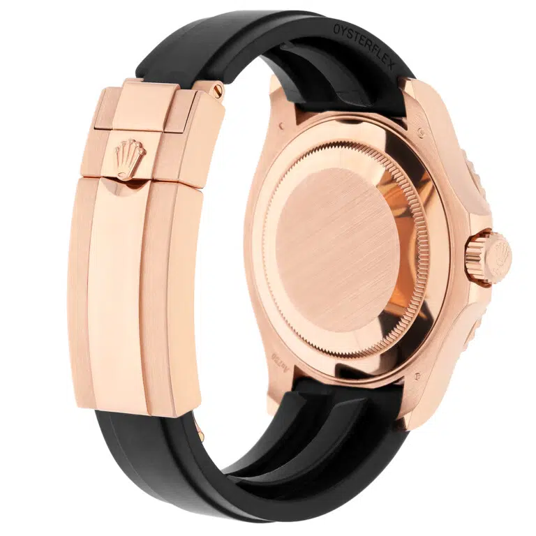 Rolex Yacht-Master 126655-0002 40mm Black Dial Black Oysterflex Strap Rose Gold Watch – image 9