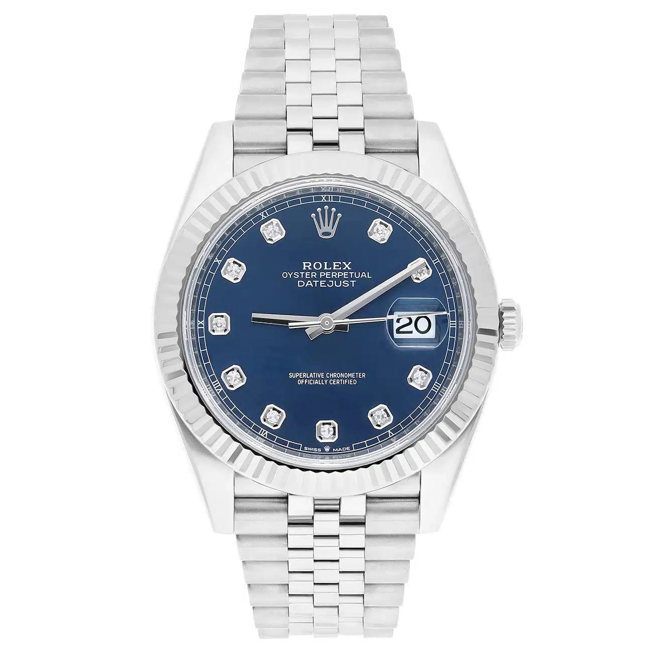 Rolex Datejust 126334-0016 Blue Diamond Dial Jubilee Bracelet Stainless Steel – image 2