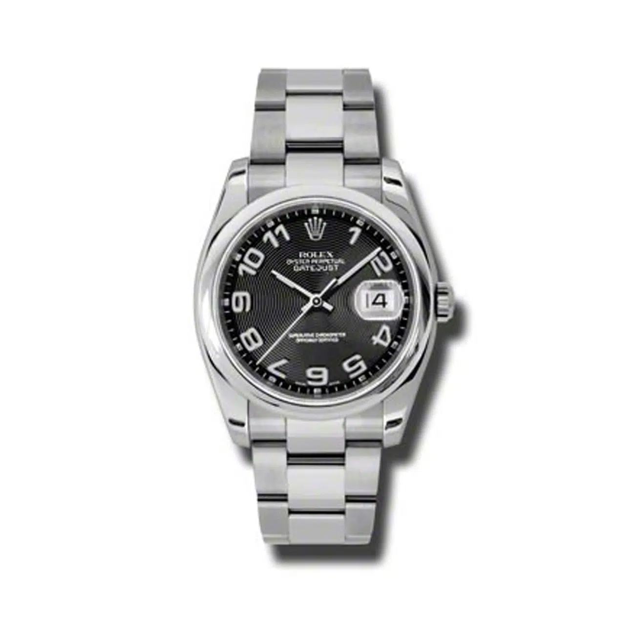 Rolex Datejust 116200 36mm Black Arabic Dial Oyster Bracelet Stainless Steel Watch
