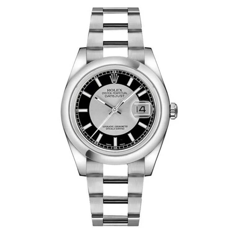 Rolex Datejust 116200 36mm Oyster Silver Black Dial Stainless Steel Watch