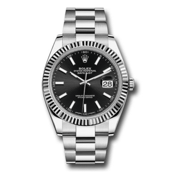 Rolex Datejust 126334 41mm Black Index Dial Stainless Steel Oyster Watch – 2017