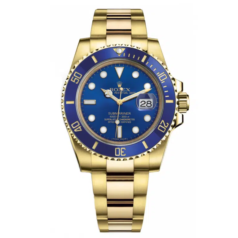 Rolex Submariner Date 116618LN Ceramic Royal Blue Dial 18 Kt Yellow Gold