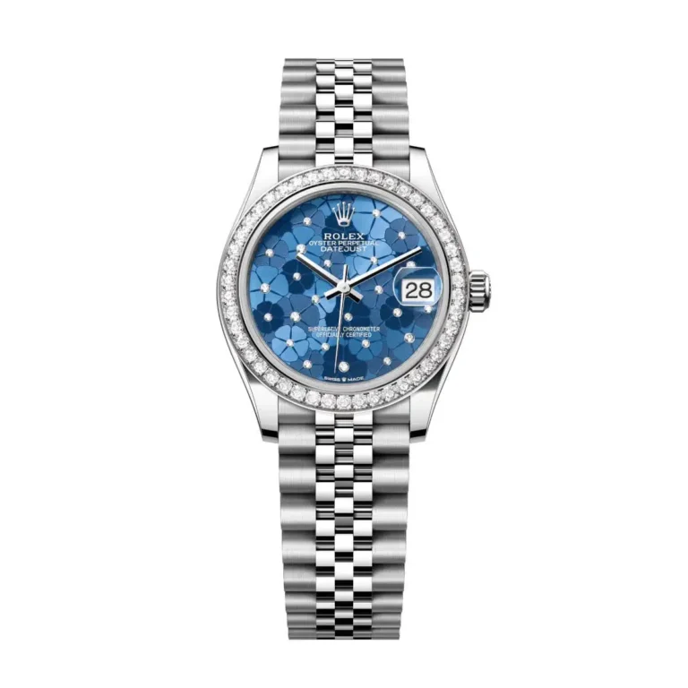 Rolex Datejust 31 278384RBR-0040 Blue Floral Dial Jubilee Bracelet