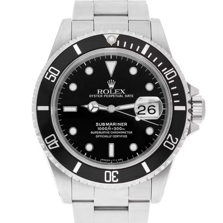 Rolex Submariner Date 16610 40MM Black Dial Stainless Steel Watch – alternate view